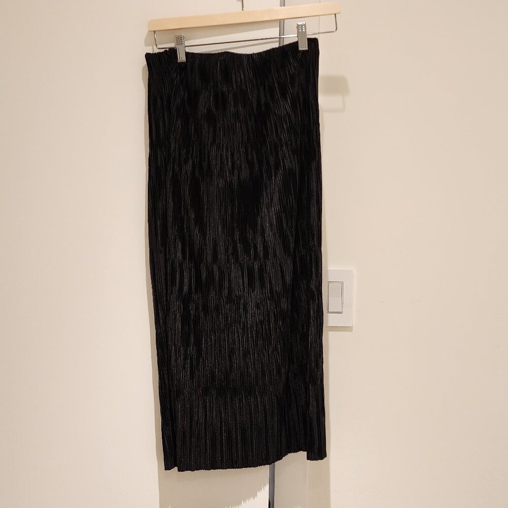 Anthropologie Black Midi Skirt